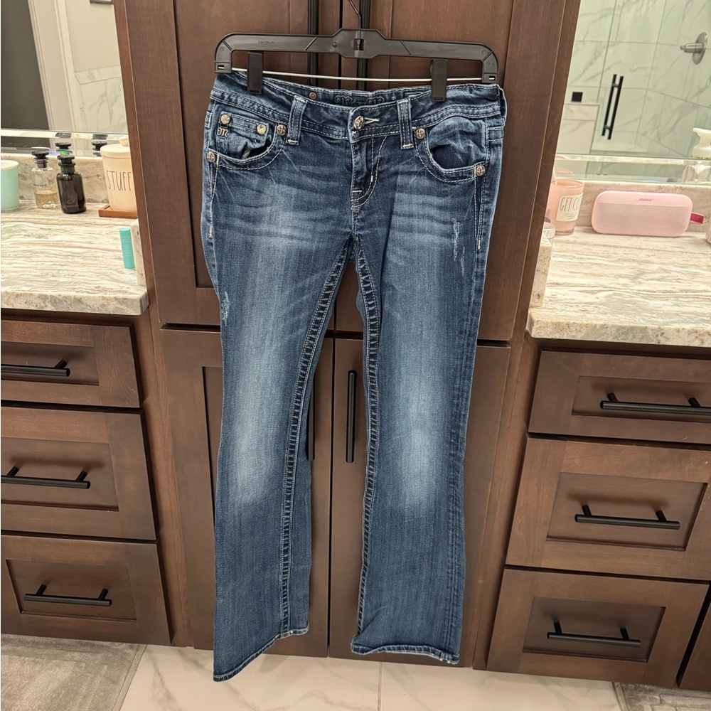 Miss Me Dark Blue Boot Cut Jeans